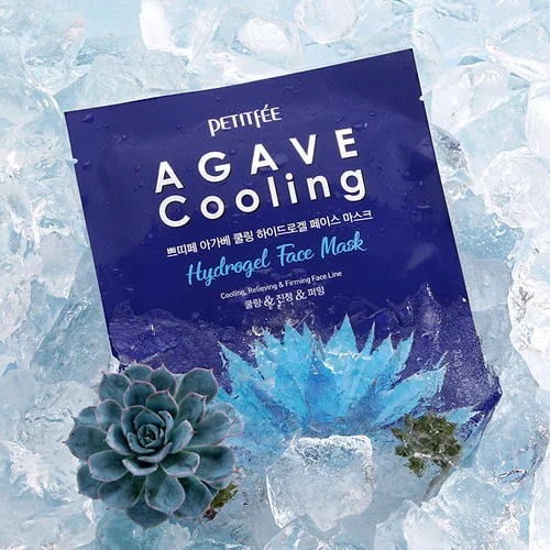 Охлаждающая гидрогелевая маска с экстрактом агавы | Petitfee agave cooling hydrogel eye mask 32 g - фото 3