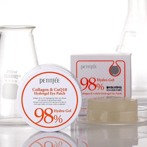 Патчи с коллагеном | Petitfee 98% Collagen +CoQ10 hydrogel eye patch 60 еа - фото 4