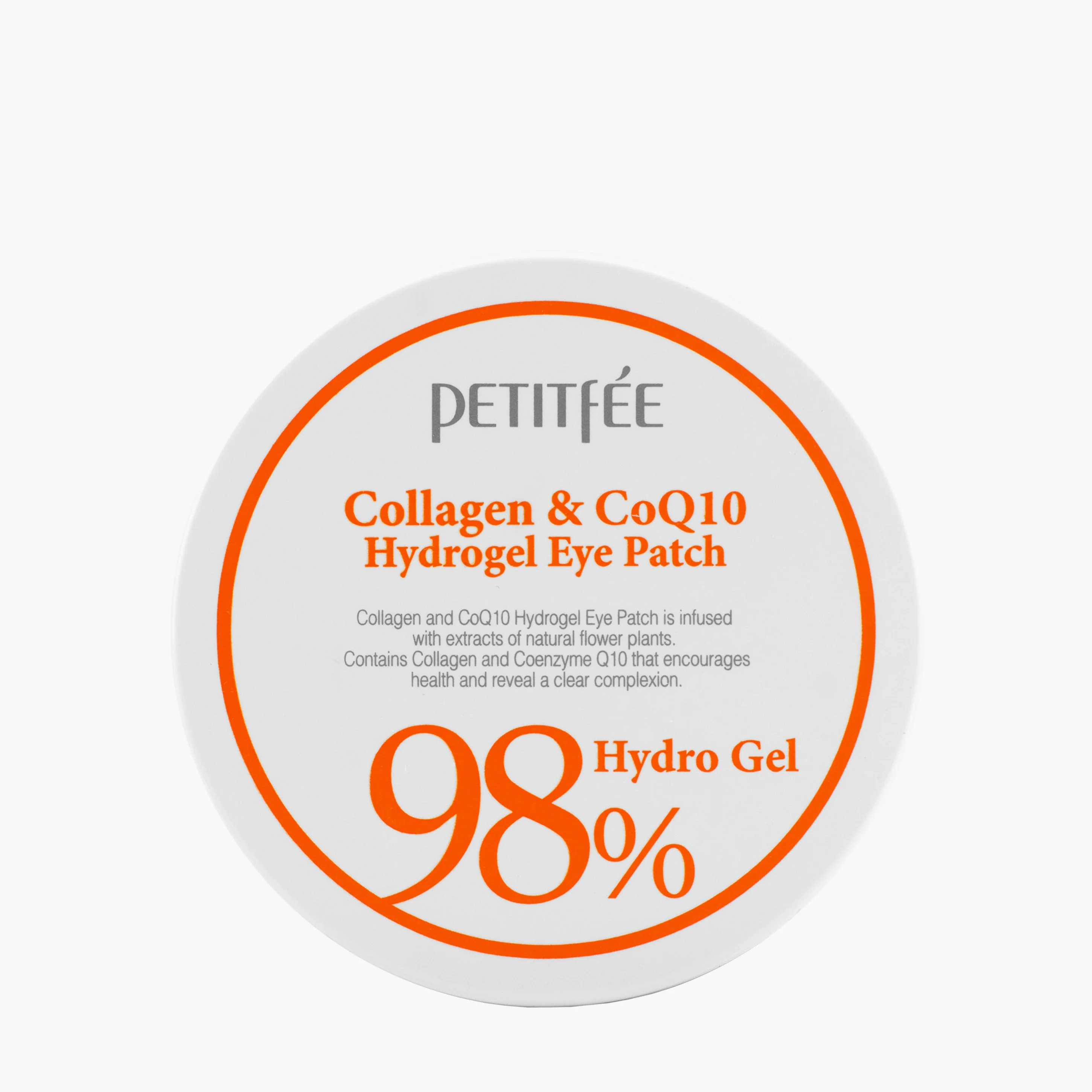 Патчи гидрогелевые с коллагеном 60шт | Petitfee 98% Collagen +CoQ10 Hydrogel Eye Patch