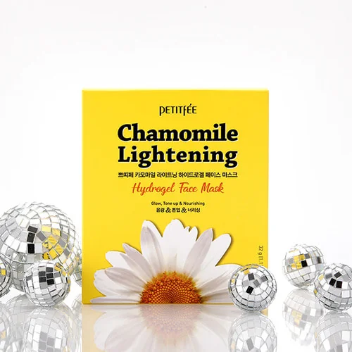 Успокаивающая гидрогелевая маска экстрактом ромашки | Petitfee chamomile lightening hydrogel face mask 32 g - фото 3