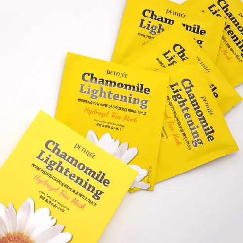 Успокаивающая гидрогелевая маска экстрактом ромашки | Petitfee chamomile lightening hydrogel face mask 32 g - фото 4