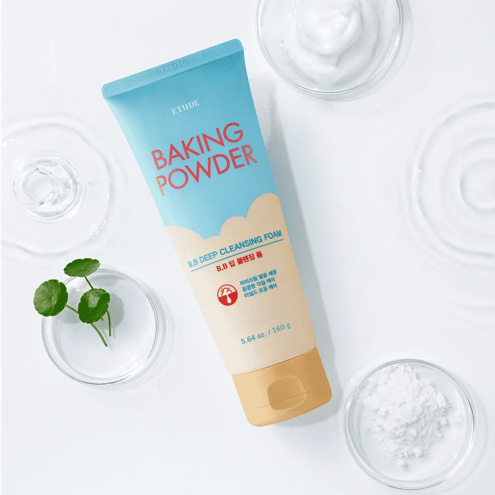 Пенка для глубокого очищения и удаления ВВ крема с содой | Etude House Baking Powder BB