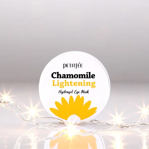 Патчи против темных кругов с экстрактом ромашки | Petitfee Chamomile Lightening Hydrogel Eye Mask 60 еа - фото 4