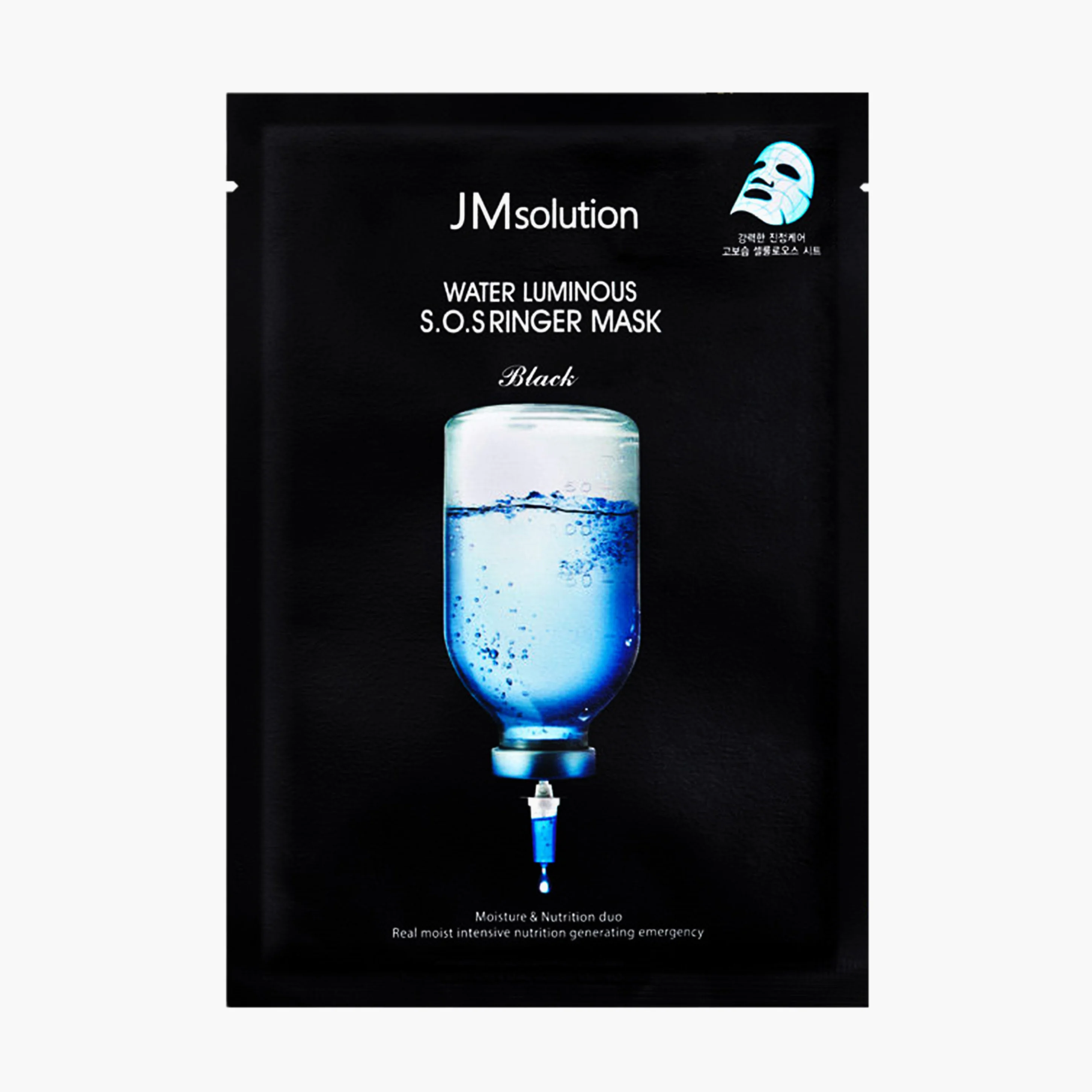 Маска тканевая ультраувлажняющая | JMsolution Water Luminous S.O.S. Ringer Mask Black 35ml