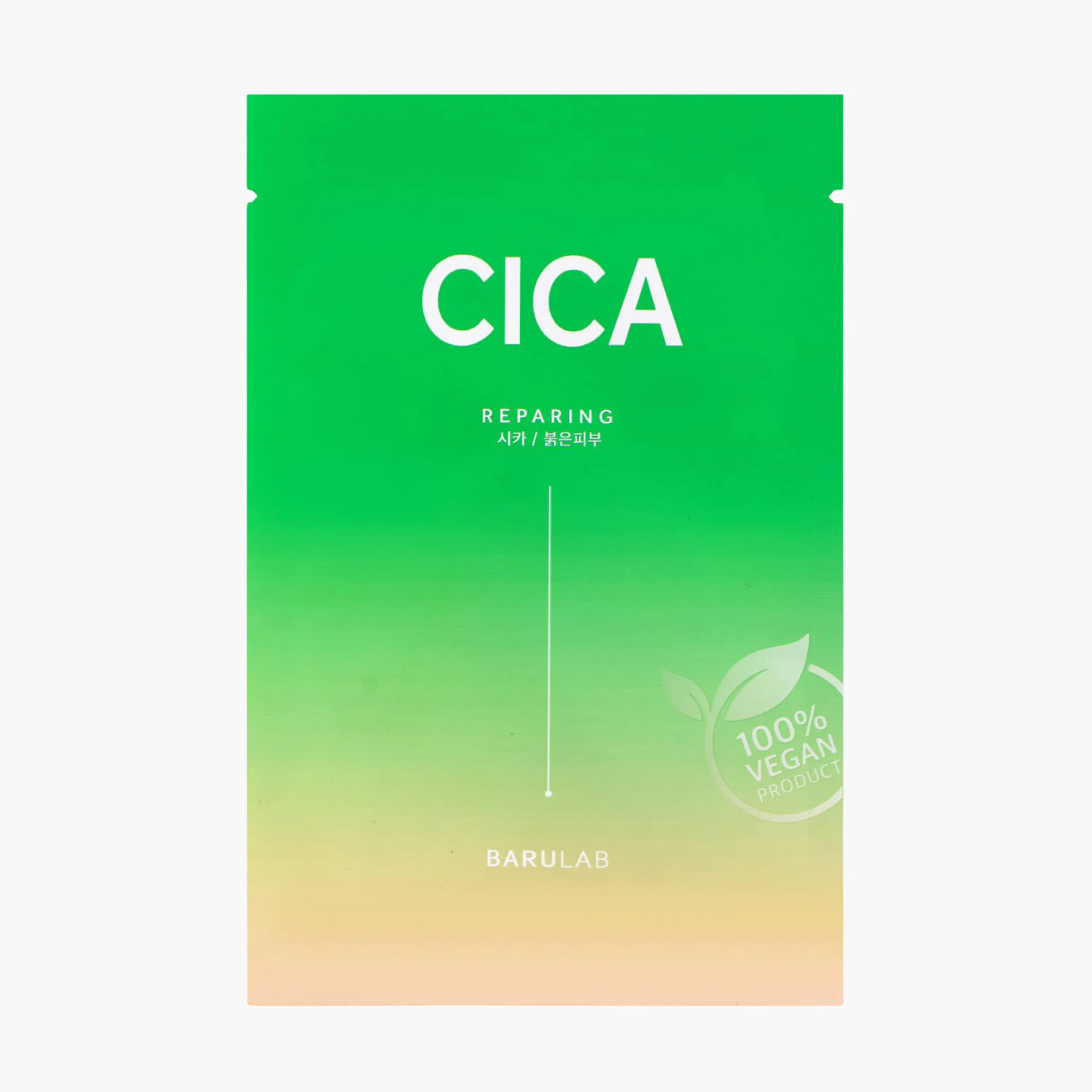 Маска тканевая веганская успокаивающая с экстрактом центеллы | Barulab The Clean Vegan Cica Mask 23g