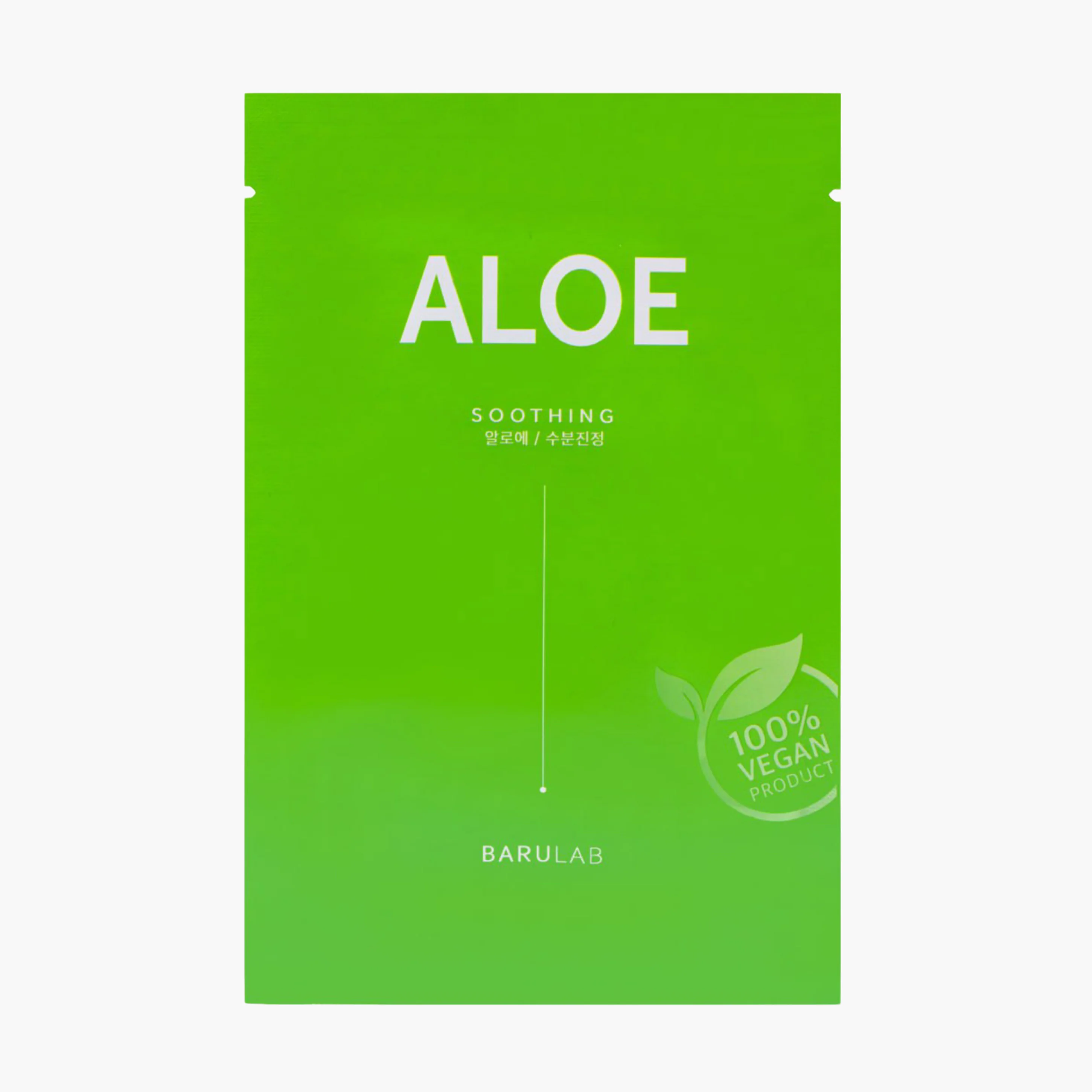 Маска тканевая веганская успокаивающая с алоэ | Barulab The Clean Vegan Aloe Mask 23g