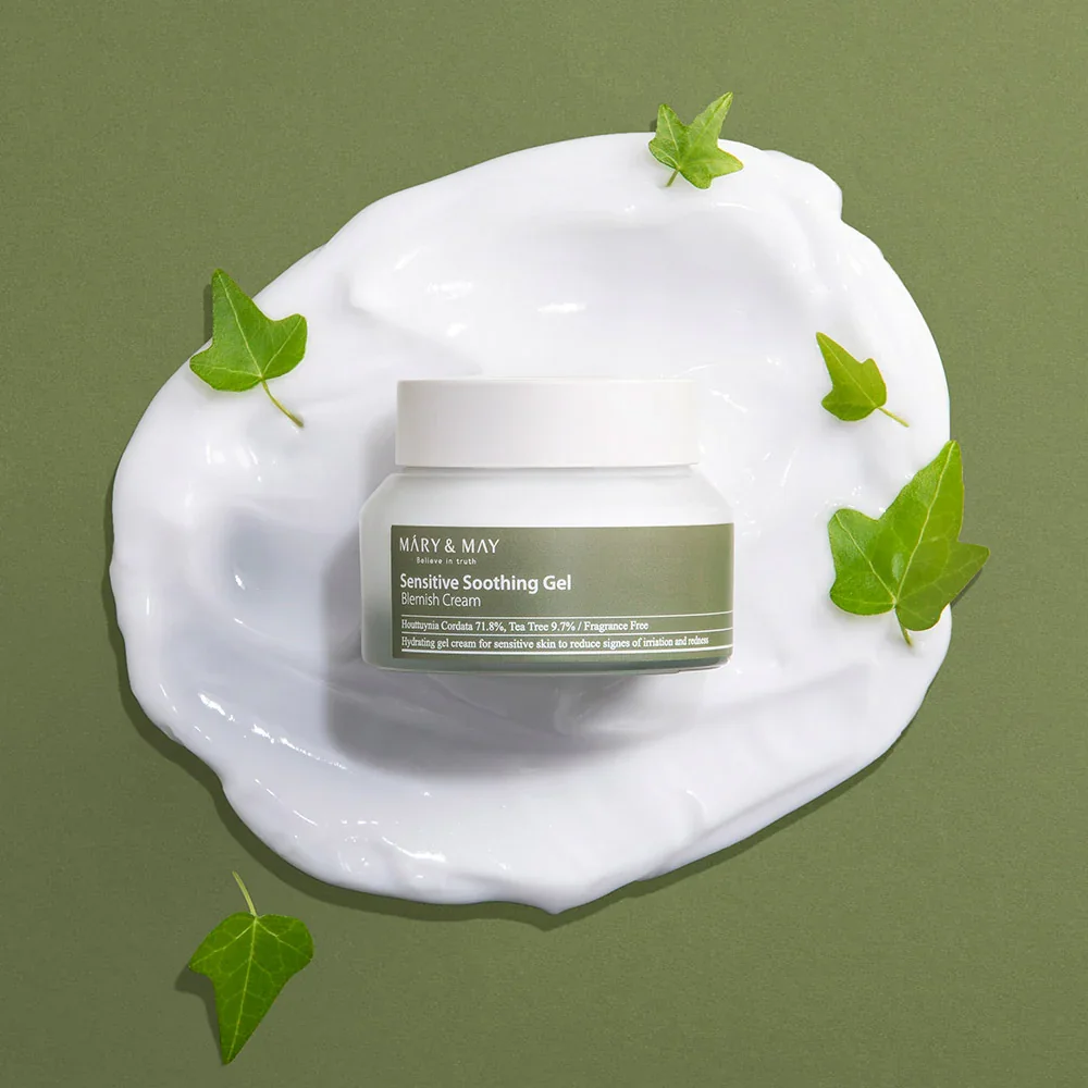 Успокаивающий крем-гель | Mary&May Sensitive Soothing Gel Blemish Cream 70 g - фото 4