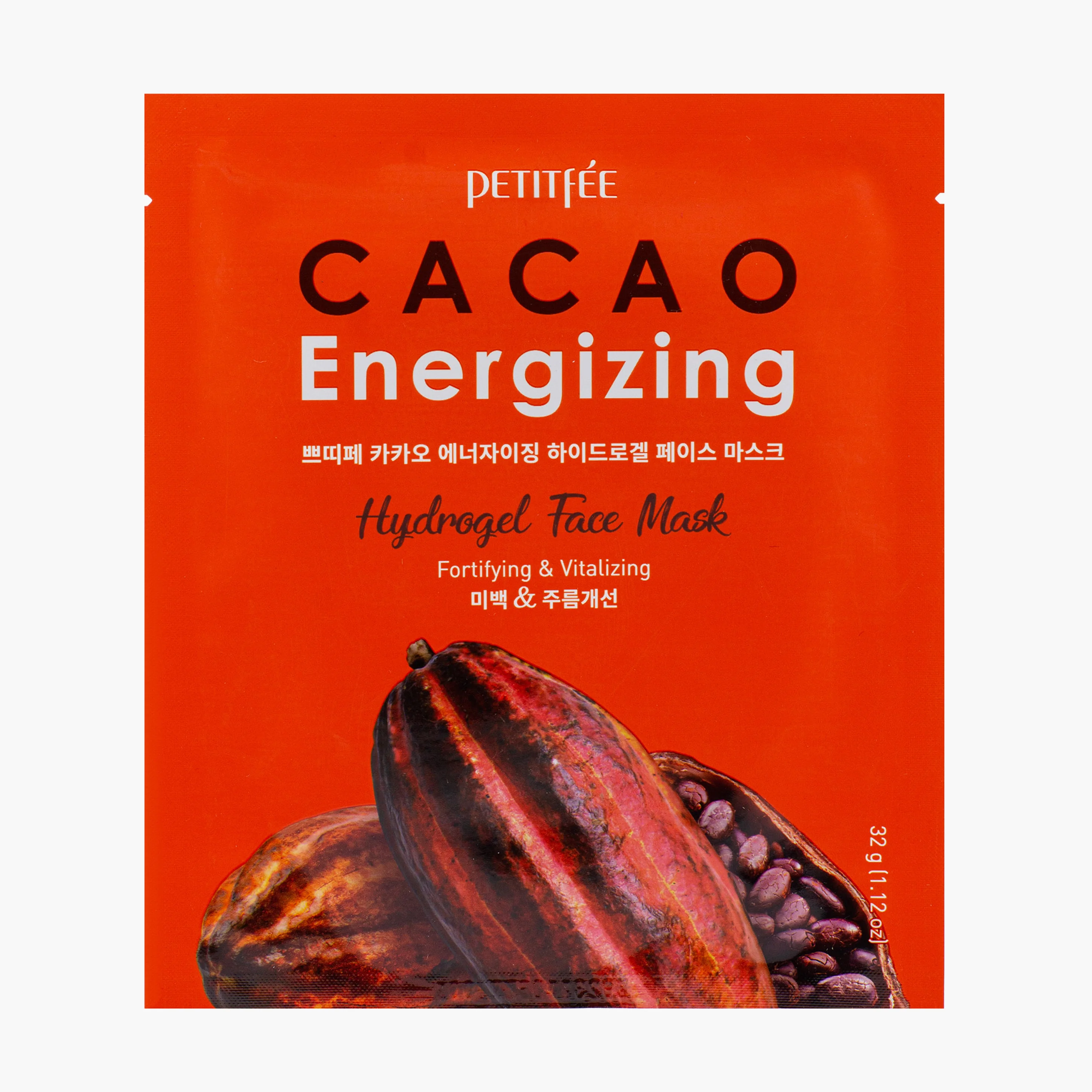 Маска гидрогелевая тонизирующая для лица с какао | Petitfee Cacao Energizing Hydrogel Face Mask Pack