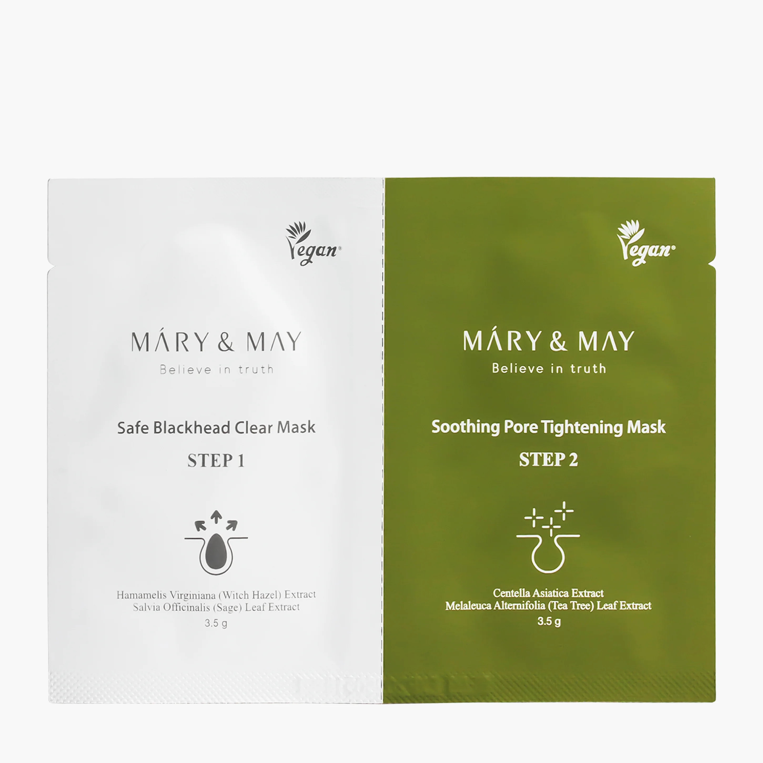 Маска для носа от черных точек 1 шт | Mary&May Daily Safe Black Head Clear Nose Mask 2x3,5гр