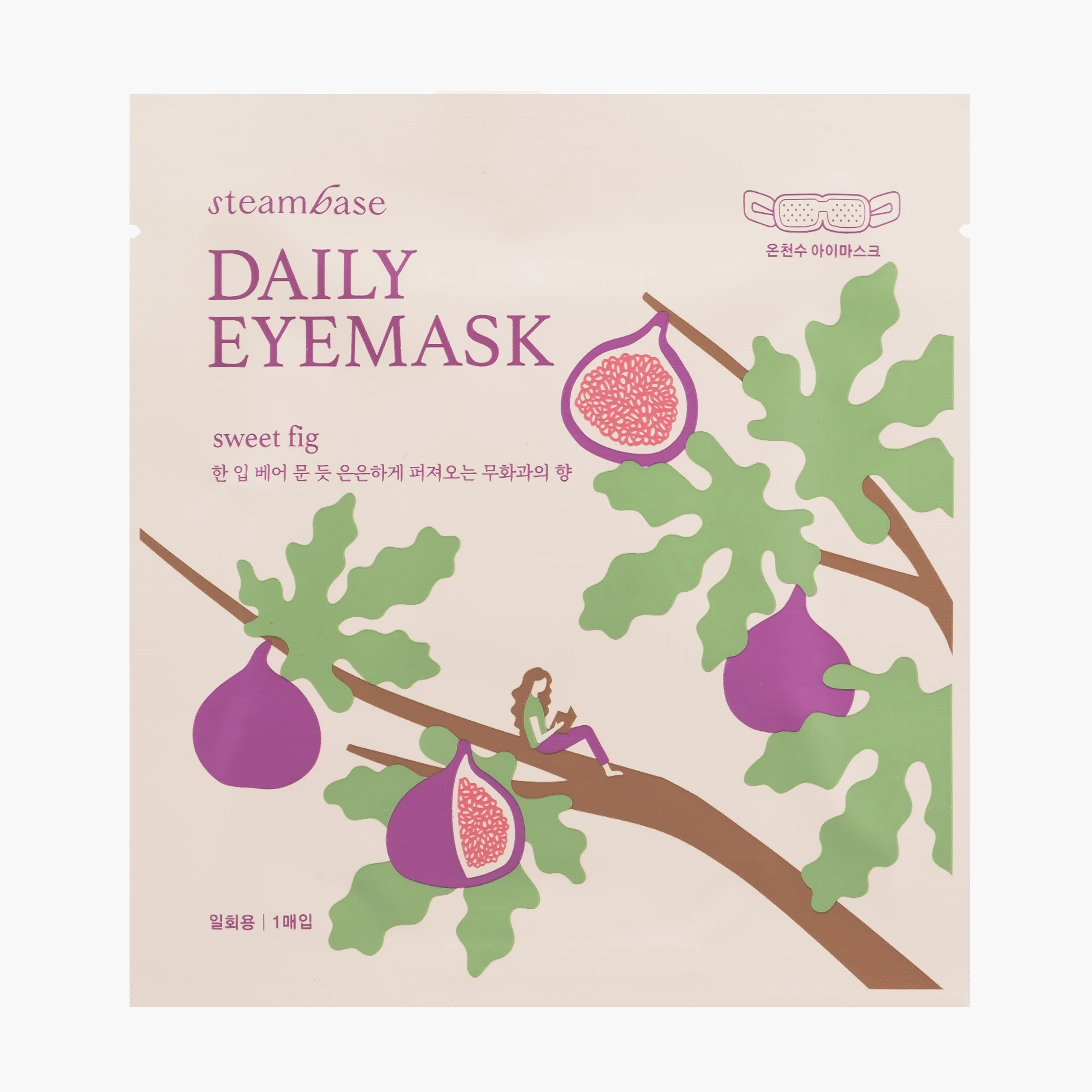 Маска паровая для глаз Сладкий инжир | STEAMBASE Daily Eye Mask Sweet Fig