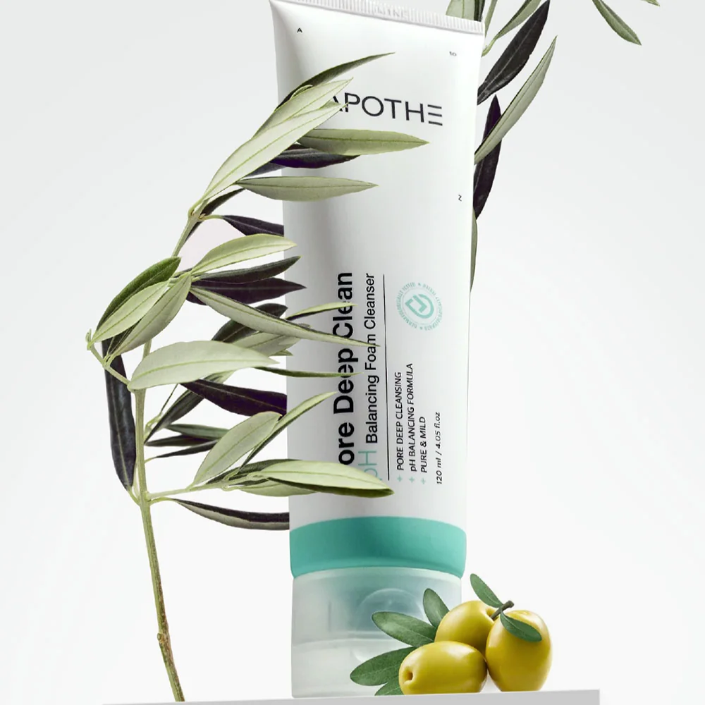 Пенка балансирующая | Apothe Pore Deep Clean pH Balancing Foam Cleanser 120 ml - фото 4