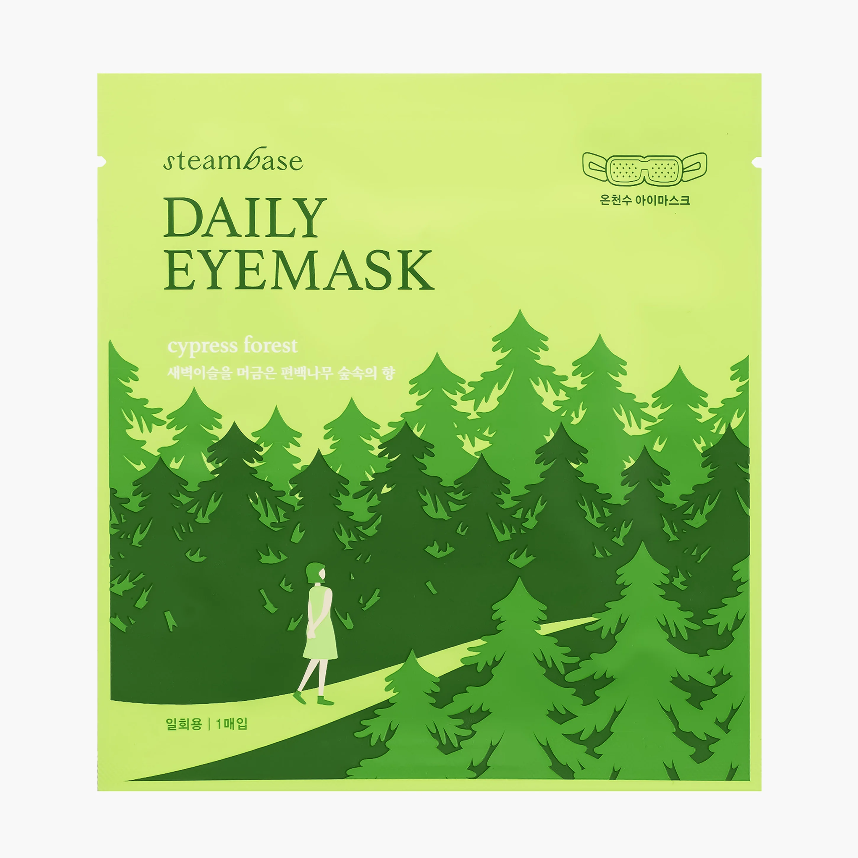 Маска паровая для глаз Кипарисовый лес | STEAMBASE Daily Eye Mask Cypress Forest