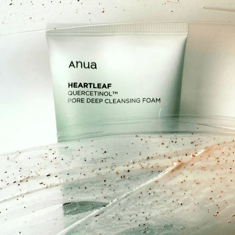 Пенка-скраб с кверцетинолом | ANUA Heartleaf Quercetinol Pore Deep Cleansing Foam 150ml