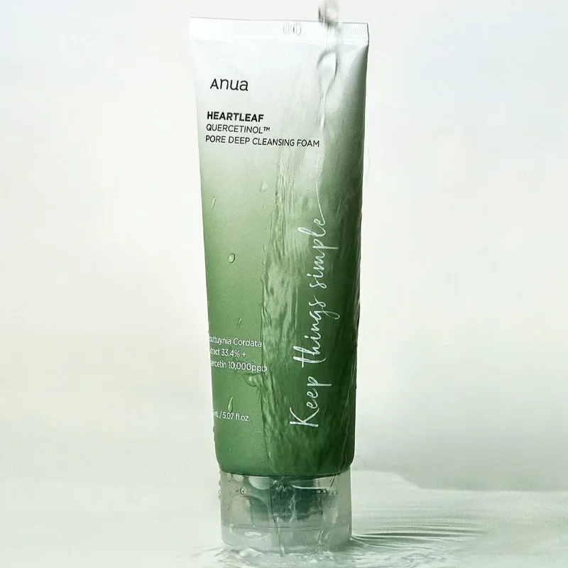 Пенка-скраб с  кверцетинолом | ANUA Heartleaf Quercetinol Pore Deep Cleansing Foam 150 ml - фото 4