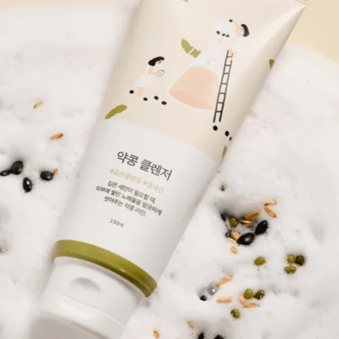 Пенка-скраб для умывания питательная с соей | Round Lab Soybean Cleanser 150 ml - фото 3