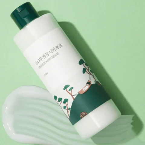 Лосьон с экстрактами сосны и центеллы для проблемной кожи | Round Lab Pine Calming Cica Lotion 250ml