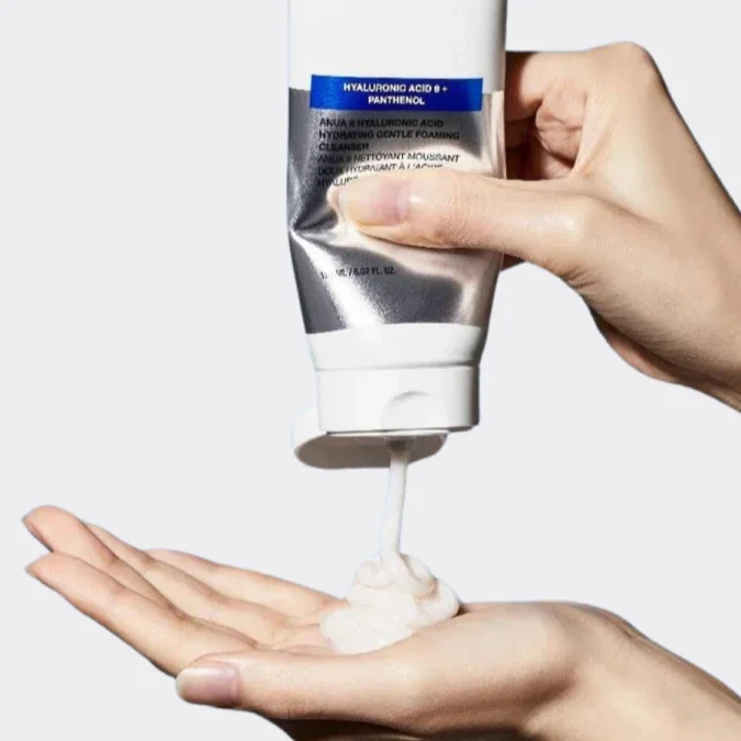 Пенка для умывания с гиалуроновой кислотой | ANUA 8 Hyaluronic Acid Hydrating Gentle Foaming Cleanse