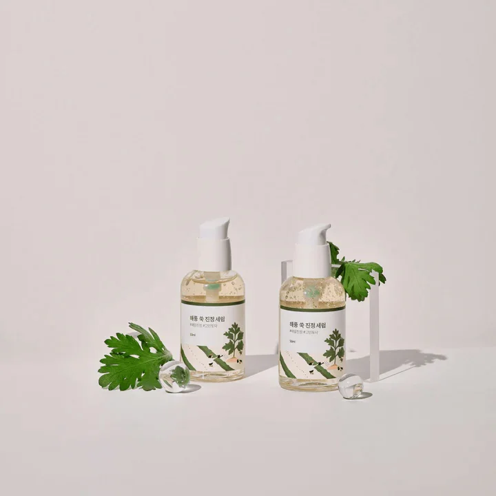 Сыворотка для лица с полынью успокаивающая | Round Lab Mugwort Calming Serum 50ml - фото 3