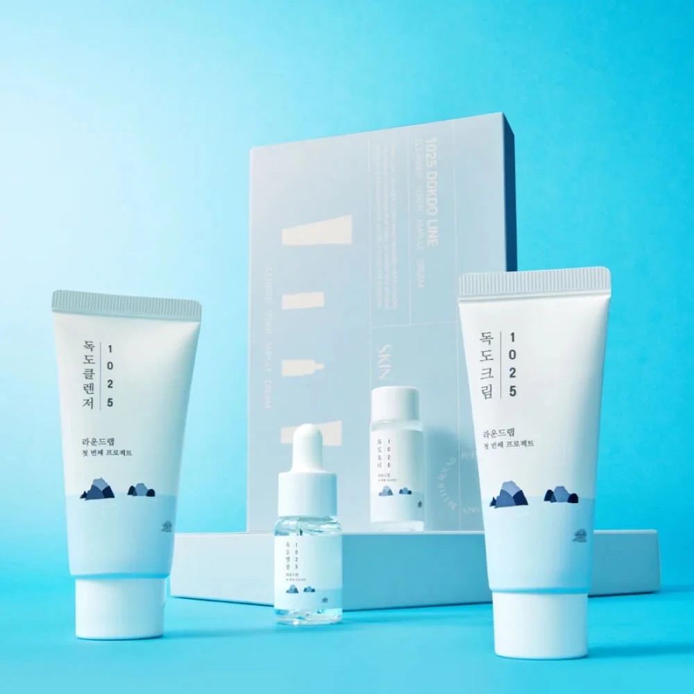 Travel-набор уходовых средств с морской водой | Round Lab 1025 Dokdo Trial Kit - фото 3