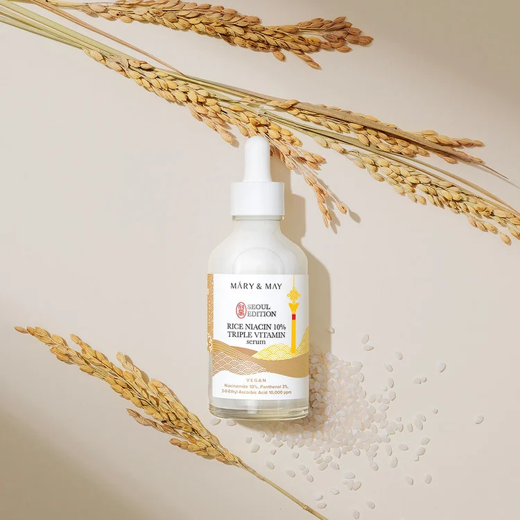 Сыворотка для ровного тона | Mary&May Rice niacin 10% Triple Vitamin Serum 80 ml - фото 7