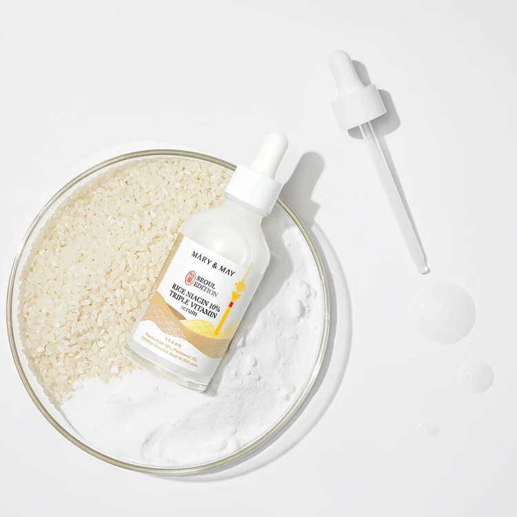 Сыворотка для ровного тона | Mary&May Rice niacin 10% Triple Vitamin Serum 80 ml - фото 8
