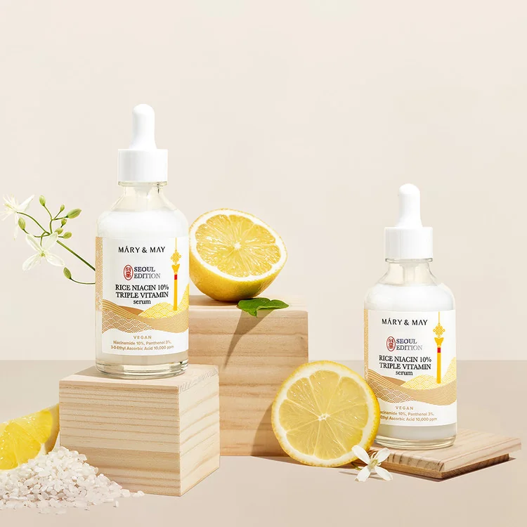 Сыворотка для ровного тона | Mary&May Rice niacin 10% Triple Vitamin Serum 80 ml - фото 4