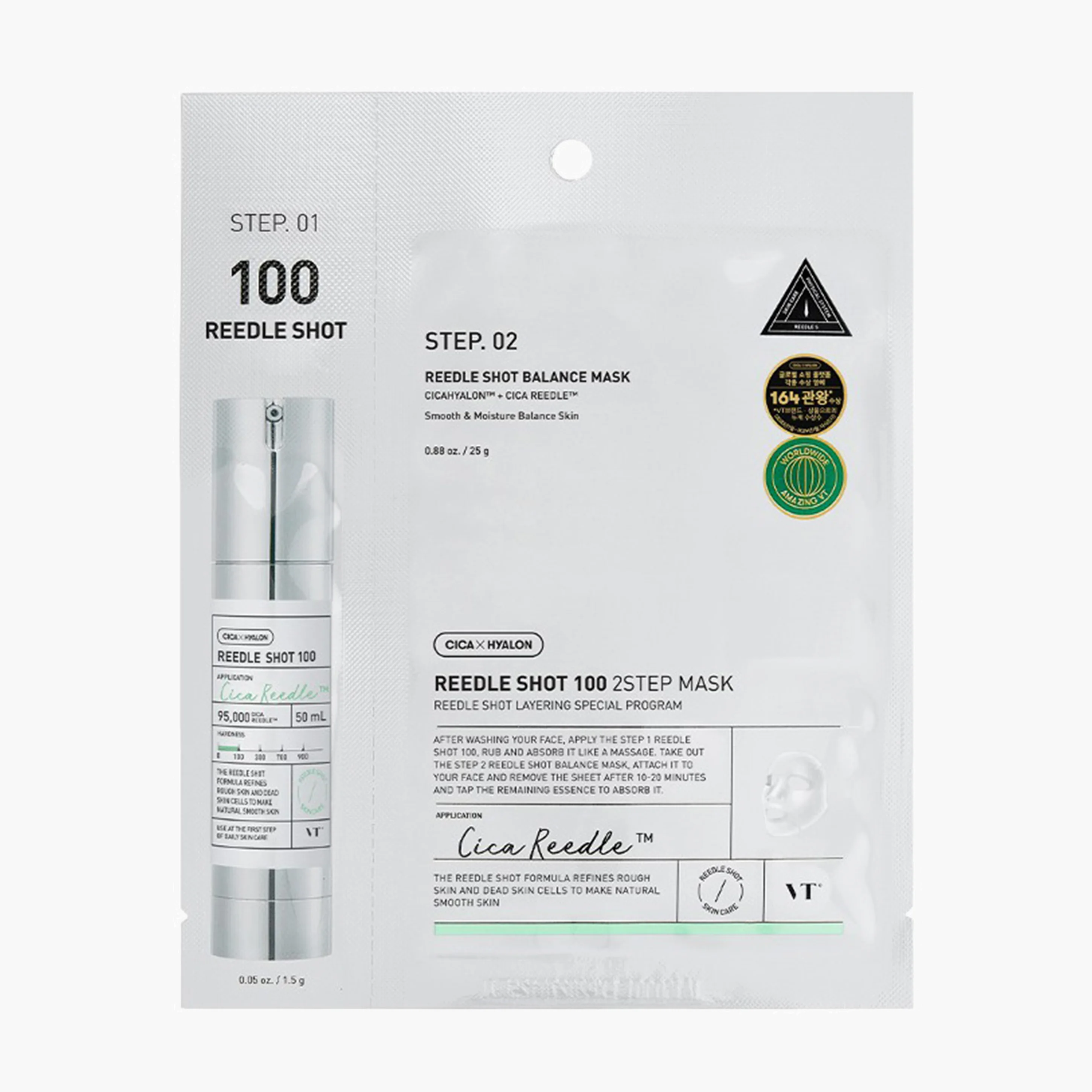 Маска двухфазная с микроиглами | VT Cosmetics Reedle Shot 100 2Step Mask 26.5g