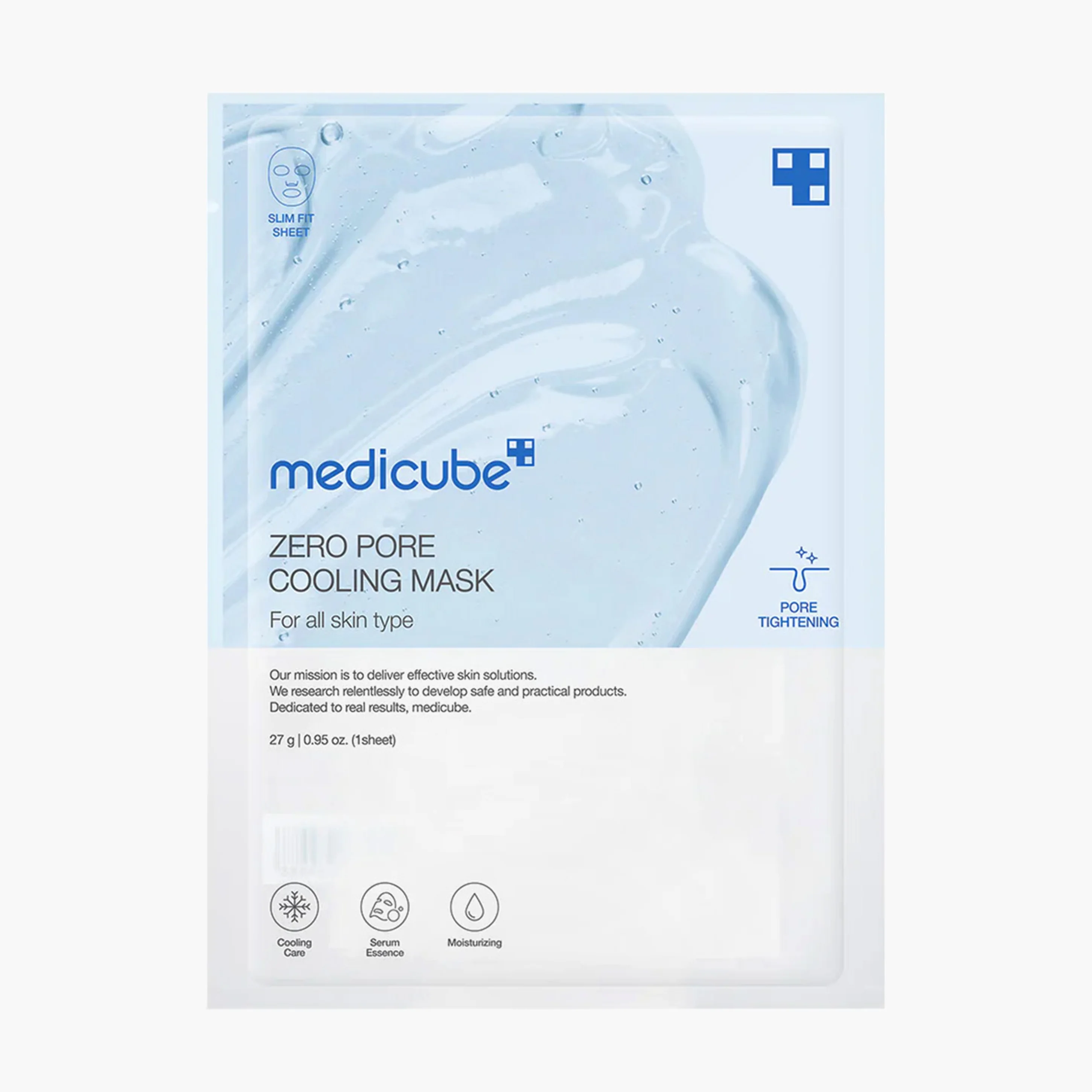 Маска для лица охлаждающая | Medicube Zero Pore Cooling Mask 27g