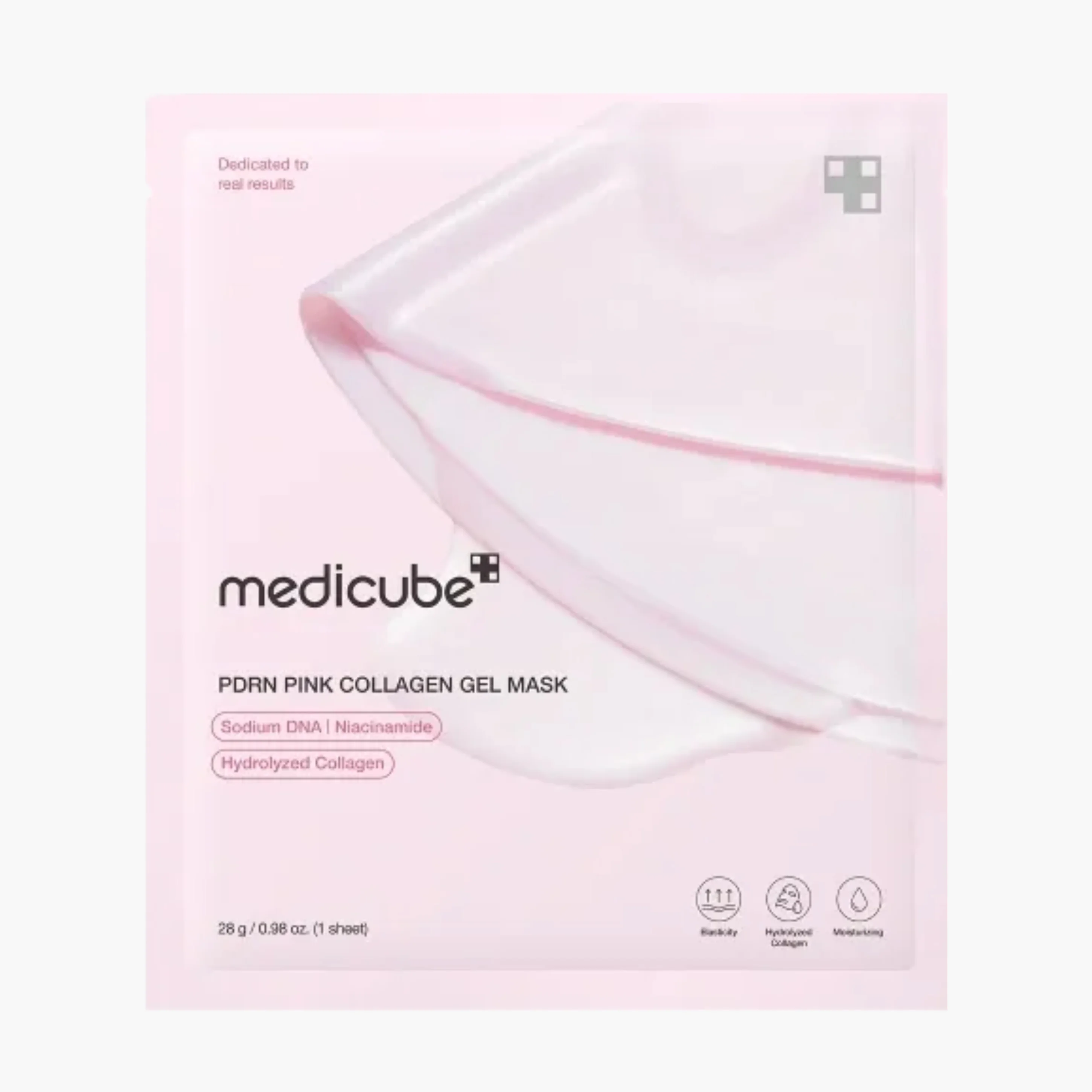 Маска гидрогелевая с коллагеном | Medicube PDRN Pink Collagen Gel Mask 28g