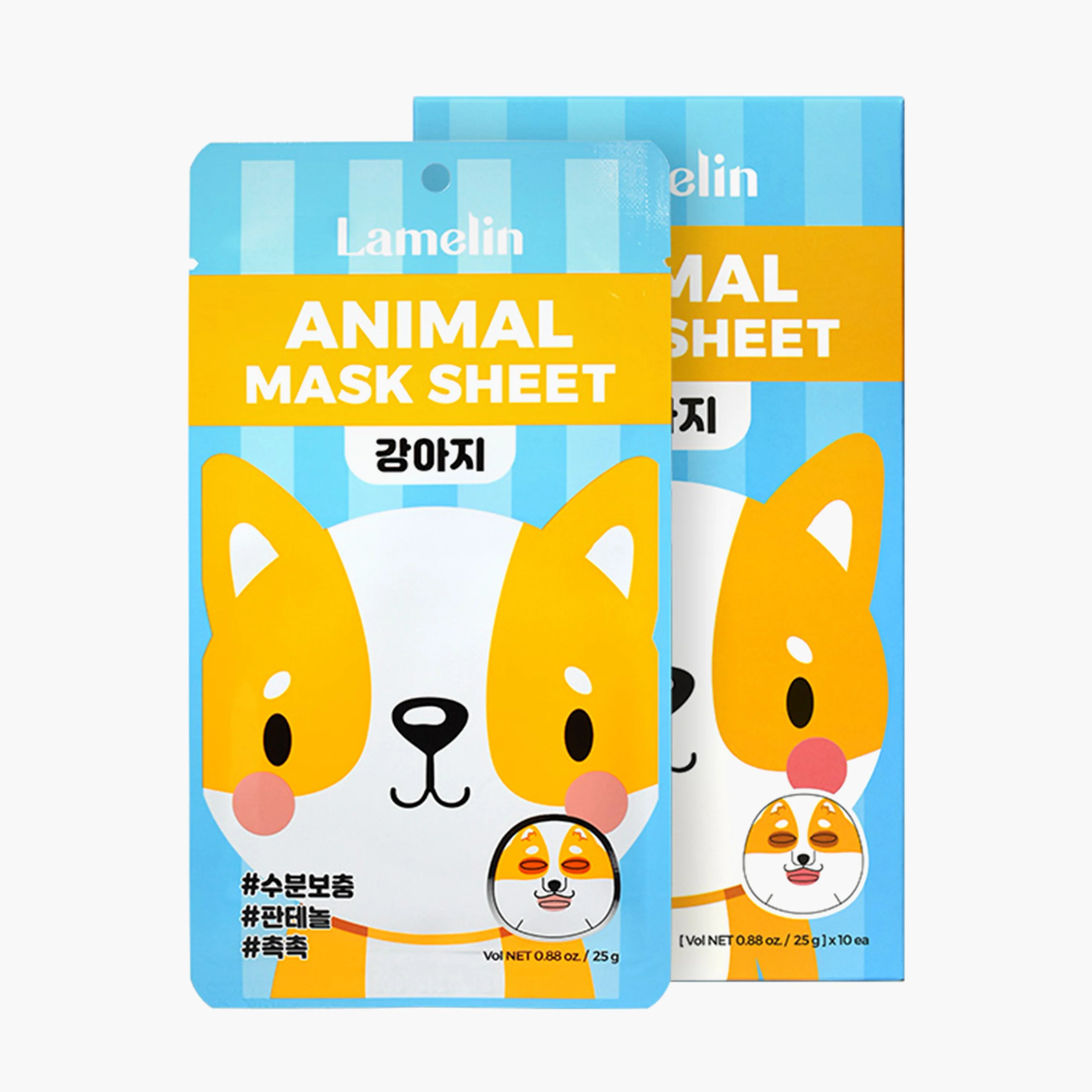 Маска тканевая для лица (щенок)| Lamelin Animal Mask Sheet Puppy 25g