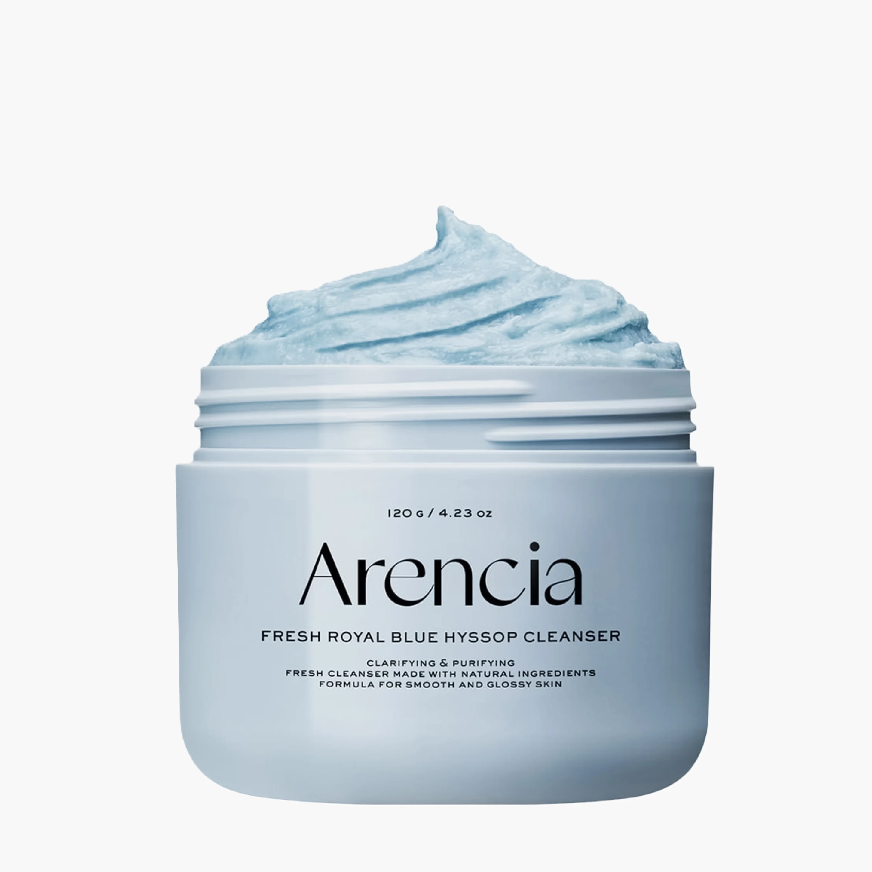 Пенка для глубокого очищения кожи с глиной | Arencia Fresh Blue Hyssop Rice Mochi Cleanser 120g