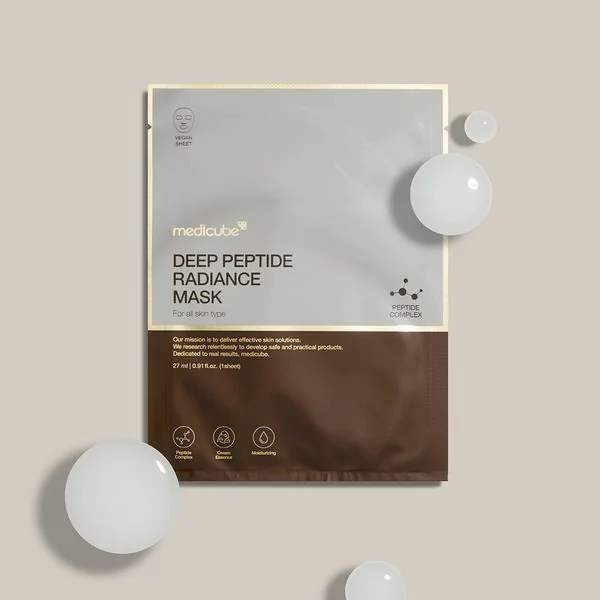 Маска тканевая с пептидами | Medicube Deep Peptide Radiance Mask 27ml - фото 3