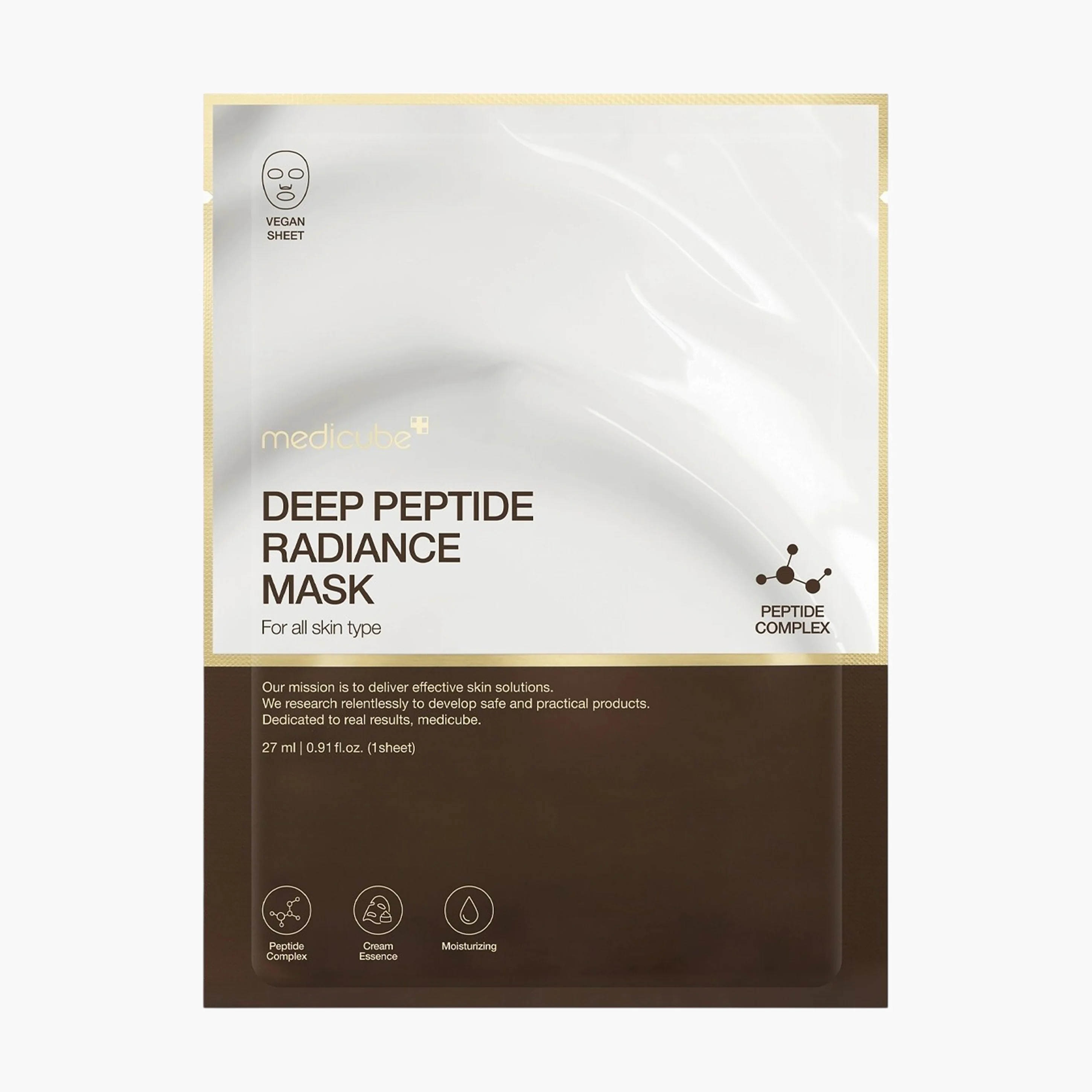 Маска тканевая с пептидами | Medicube Deep Peptide Radiance Mask 27ml
