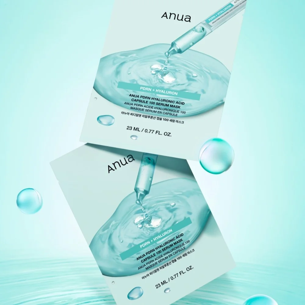 Маска тканевая с PDRN и гиалуроновой кислотой | ANUA PDRN Hyaluron 100 Serum Mask - фото 3