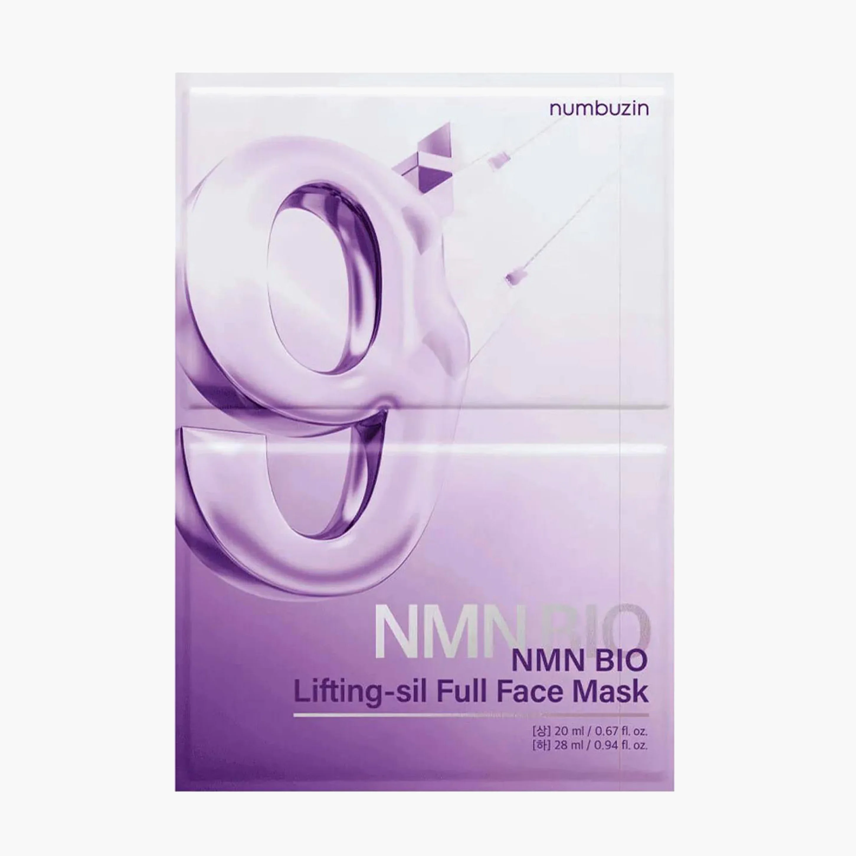 Маска для лица с эффектом биолифтинга | Numbuzin No.9 NAD Bio Lifting-sil Full Face Mask 20+28ml