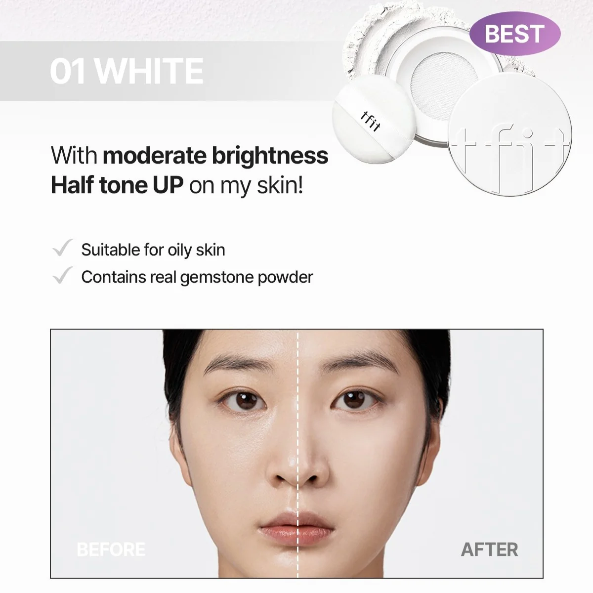 Пудра финишная рассыпчатая | TFIT TRANSLUCENT SET FINISHING POWDER 01 WHITE - фото 4