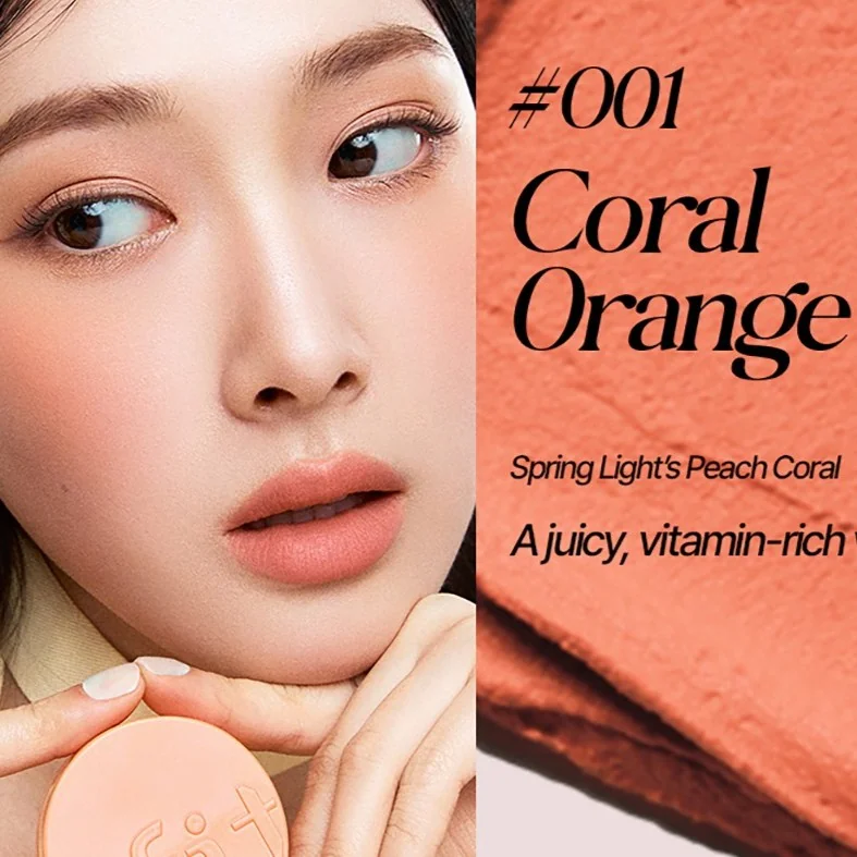 Румяна-кушон | TFIT FLUFFY VELVET CUSHION BLUSH O01 CORAL ORANGE - фото 3