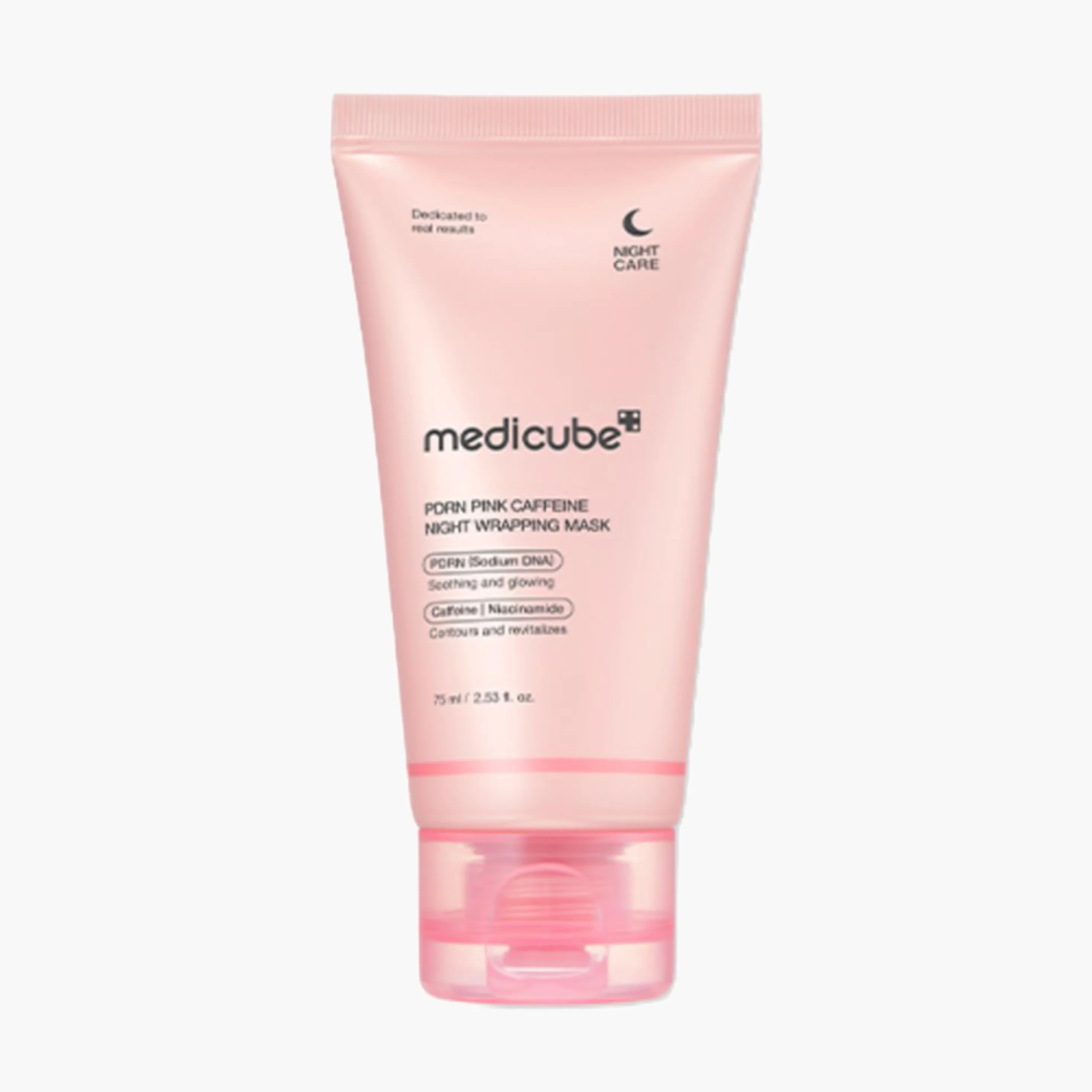 Маска-плёнка ночная с PDRN и кофеином | Medicube PDRN Pink Caffeine Night Wrapping Mask 75ml