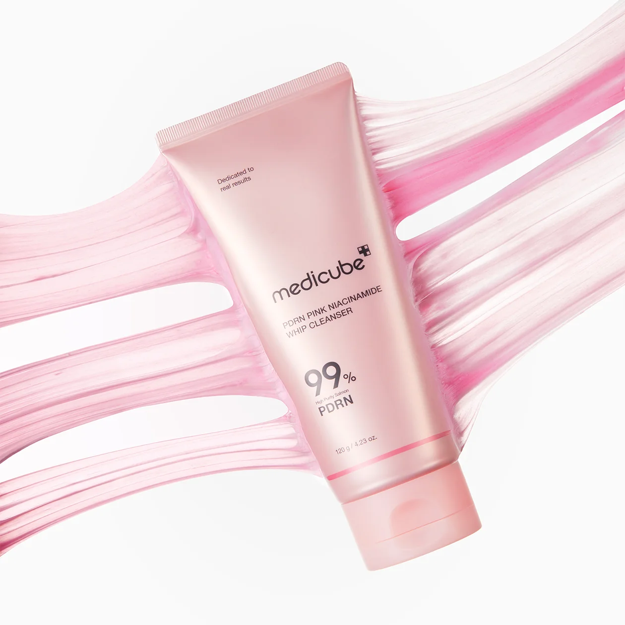 Пенка очищающая с ниацинамидом и PDRN | Medicube PDRN PINK NIACINEAMIDE WHIP CLEANSER 120g - фото 6