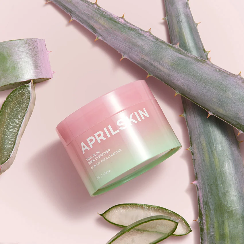 Маска-пенка для умывания с розовым алоэ | APRILSKIN Pink Aloe Pack Cleanser 120g - фото 4